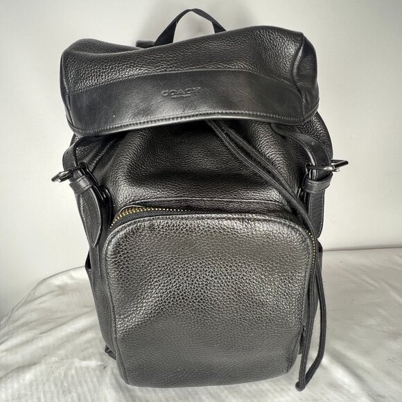 Coach Black Leather Backpack Coach Black Leather Backpack
